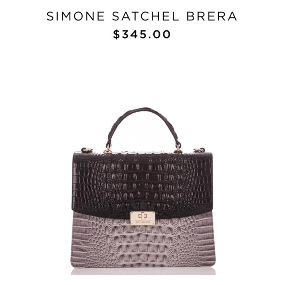 Brahmin Simone Satchel NWT Leather Structured Bag